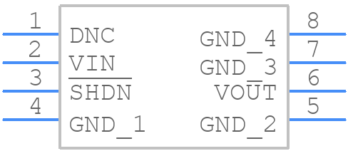 LTC6652AHMS8-2.048#TRPBF - Analog Devices - PCB symbol
