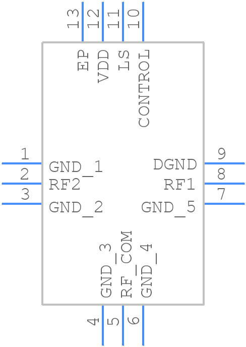 JSW2-63VHDRG+ - Mini-Circuits - PCB symbol