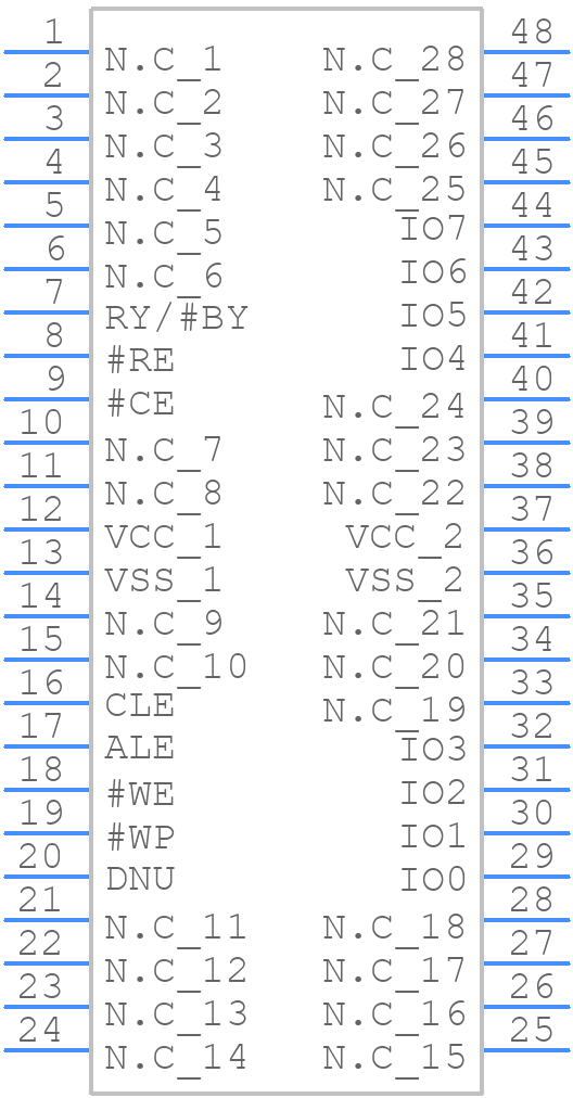 W29N02GZSIBA - Winbond - PCB symbol