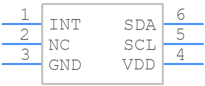 VCNL36825T - Vishay - PCB symbol