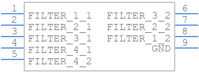NUF4310MNTAG - onsemi - PCB symbol
