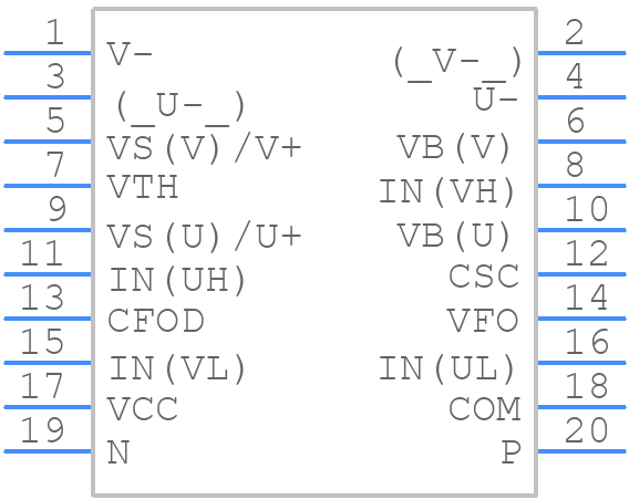 FCAS20DN60BB - onsemi - PCB symbol