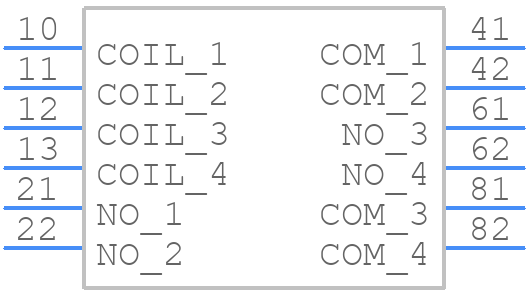 T92HP7D1X-12 - TE Connectivity - PCB symbol