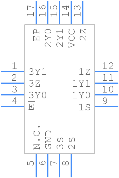 NX3L4053HR - NXP - PCB symbol