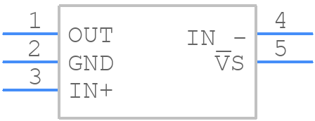 INA281A4QDBVRQ1 - Texas Instruments - PCB symbol