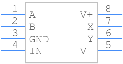 MAX4526CSA+ - Analog Devices - PCB symbol