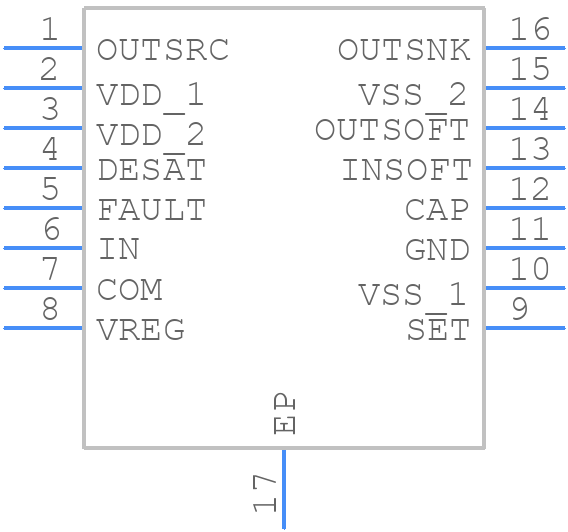 IX4351NETR - LITTELFUSE - PCB symbol