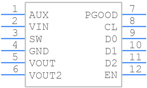 ST1PS02AQTR - STMicroelectronics - PCB symbol