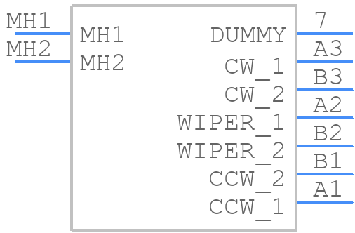 PRS14R-20022-503B1 - Bourns - PCB symbol