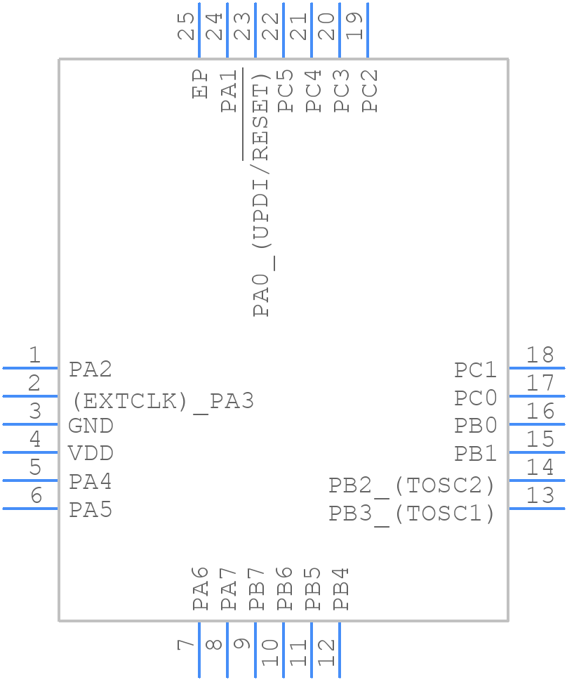 ATTINY1627-MUR - Microchip - PCB symbol