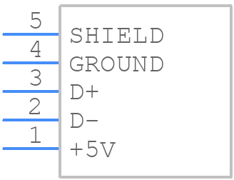 UB-20PMFP-SC8001 - Amphenol - PCB symbol