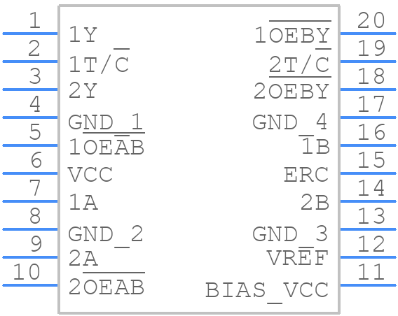 SN74GTLP21395DW - Texas Instruments - PCB symbol