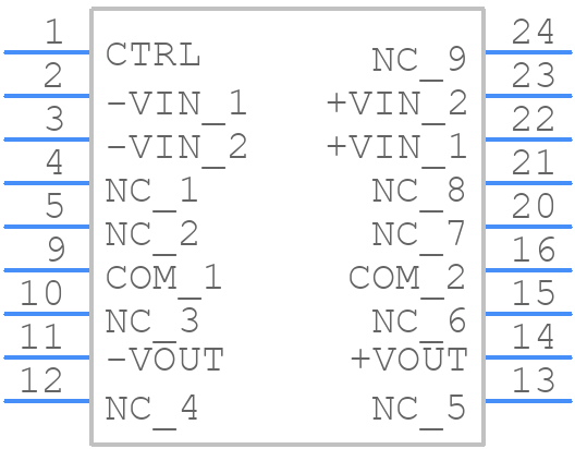 REC5-1205DRW/H6/A/SMD-R - RECOM Power - PCB symbol
