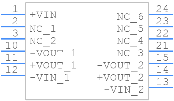 RW-4805S/SMD - RECOM Power - PCB symbol