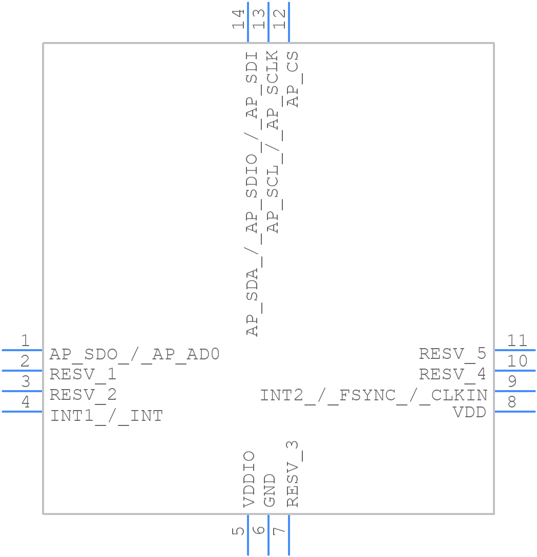 IIM-42652 - TDK - PCB symbol