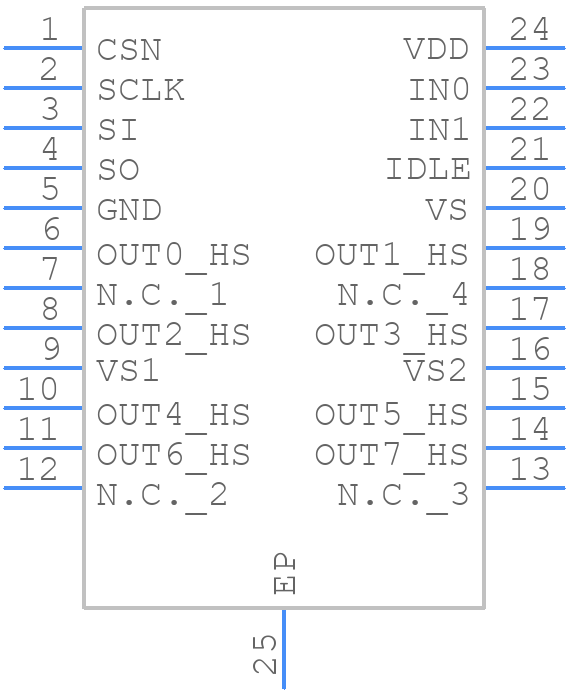 TLE75080-ESD - Infineon - PCB symbol