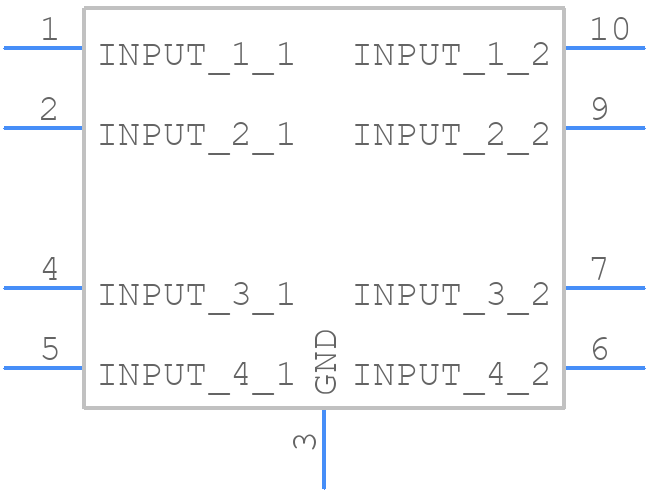 SP3010_04UTG - LITTELFUSE - PCB symbol