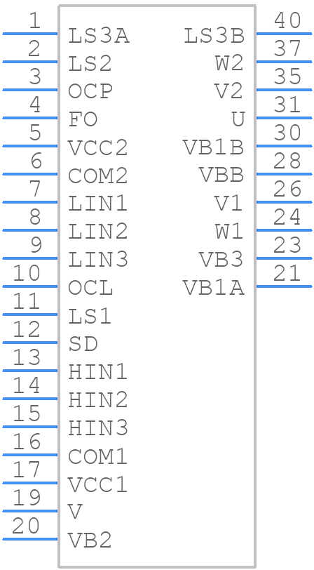 SIM6822M - Allegro Microsystems - PCB symbol