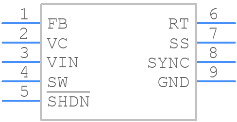 LT3580IMS8E#TRPBF - Analog Devices - PCB symbol
