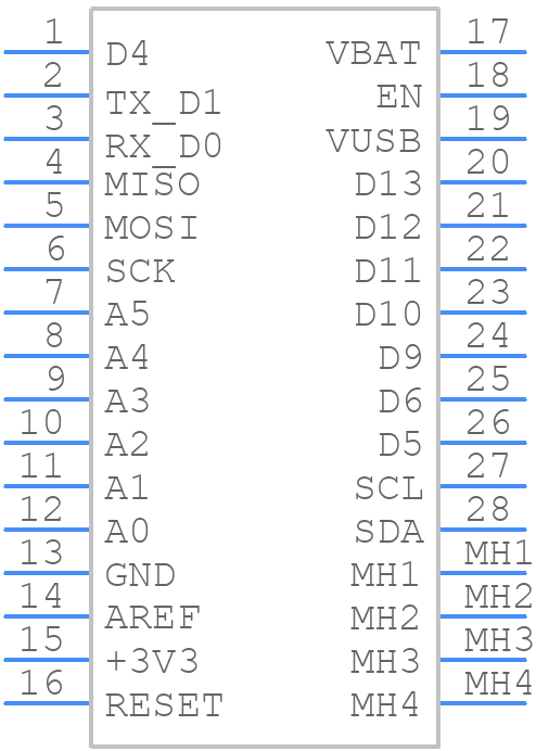 3857 - Adafruit - PCB symbol