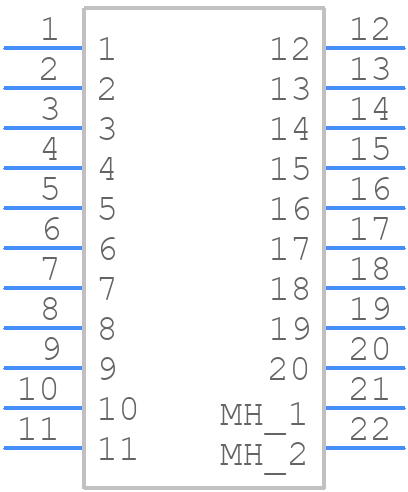 HSEC8-110-01-L-RA-TR - SAMTEC - PCB symbol