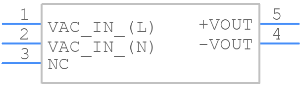 RAC05E-12SK - RECOM Power - PCB symbol