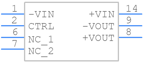 RSH2-0515S/H2-R - RECOM Power - PCB symbol