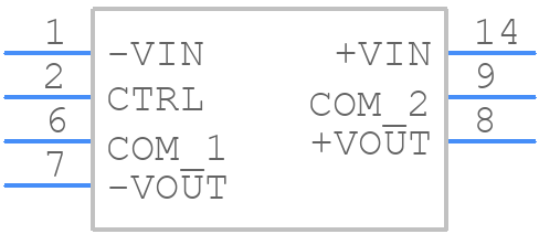 RSH3-1215D/H3 - RECOM Power - PCB symbol