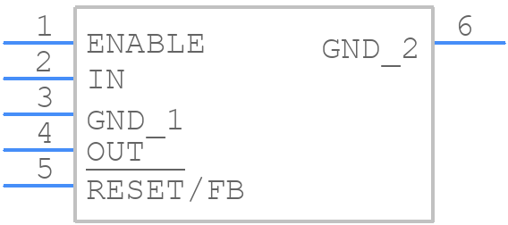 TPS72516DCQ - Texas Instruments - PCB symbol