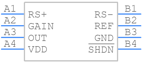 MAX40204ANA+ - Analog Devices - PCB symbol