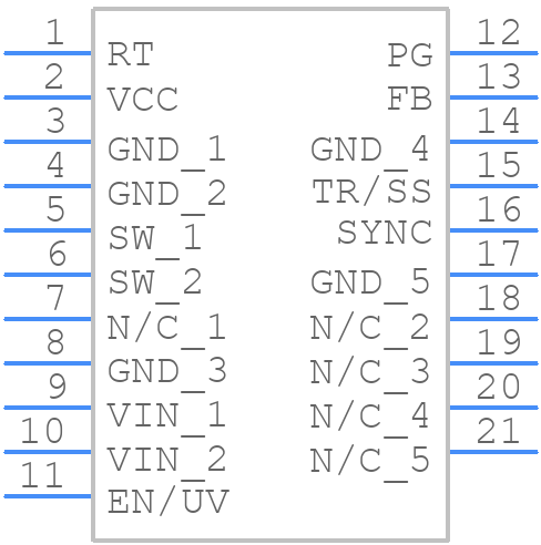 LT8609SIV#PBF - Analog Devices - PCB symbol