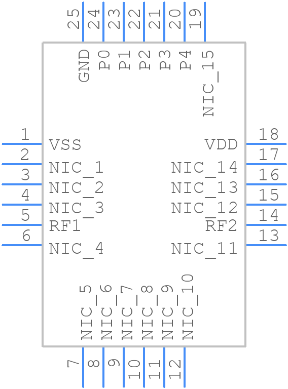HMC939ALP4E - Analog Devices - PCB symbol