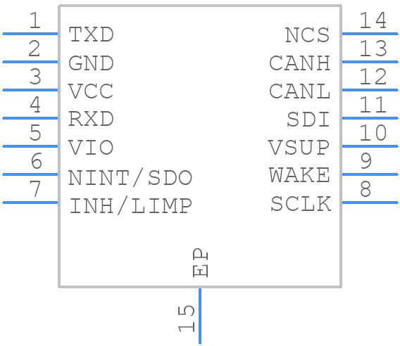 TCAN1144DMTRQ1 - Texas Instruments - PCB symbol