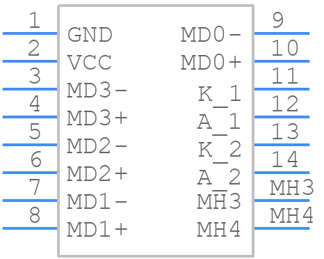 0936273608 - Molex - PCB symbol