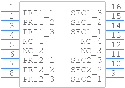 TG110-S120N2RL - Halo Electronics - PCB symbol