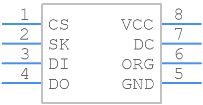 AT93C46-10SE-2.7 - Microchip - PCB symbol