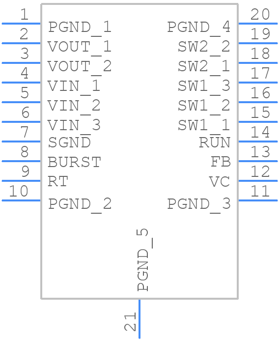 LTC3113IFE#PBF - Analog Devices - PCB symbol
