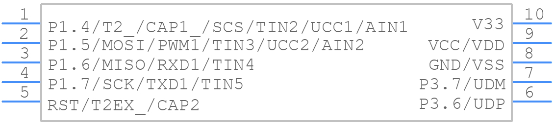 CH552E - WCH - PCB symbol