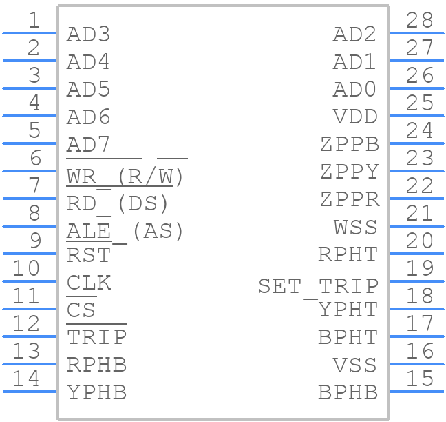 SA8282/IG/DP1S - Microsemi Corporation - PCB symbol