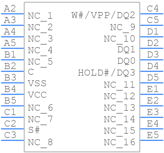 N25Q032A13E1240E - Micron - PCB symbol