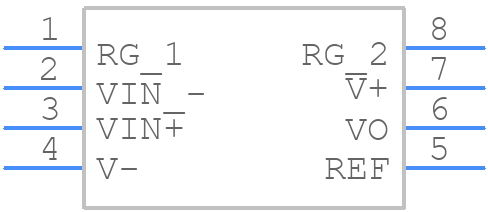 INA129SJD - Texas Instruments - PCB symbol