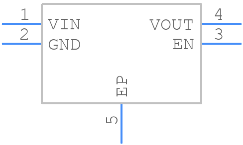 MIC5327-1.8YMT-TR - Microchip - PCB symbol