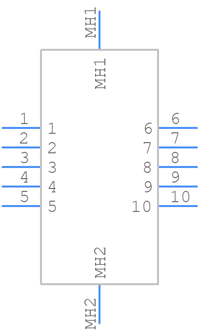 WTB10SAD7SY-B82 - Molex - PCB symbol