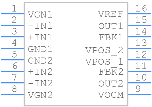 AD605ANZ - Analog Devices - PCB symbol
