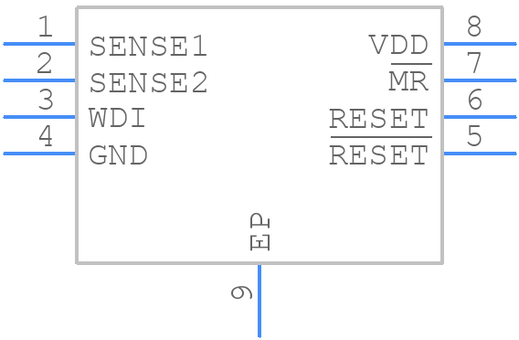 TPS3305-18DGNG4 - Texas Instruments - PCB symbol