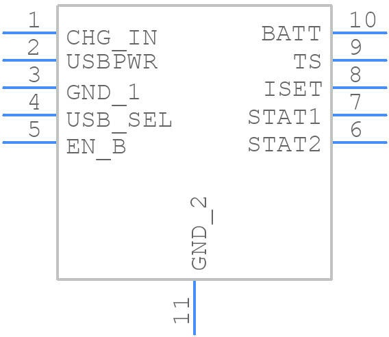 LM3658SDX/NOPB - Texas Instruments - PCB symbol