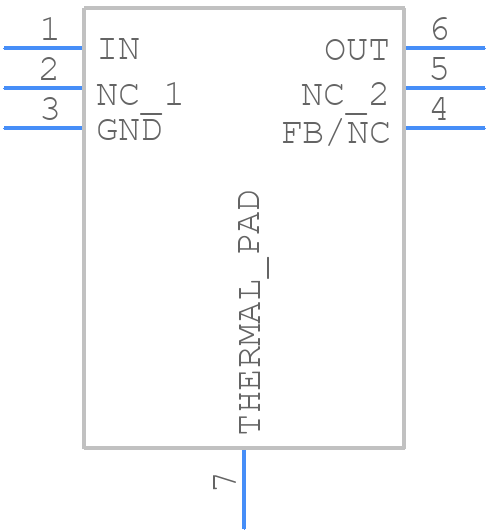 TPS715A01DRVT - Texas Instruments - PCB symbol