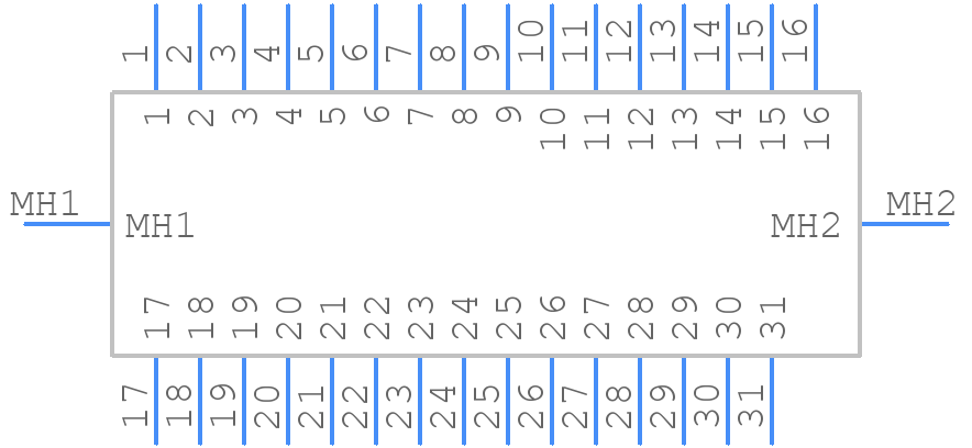 MDM-31PBSP - ITT CANNON - PCB symbol