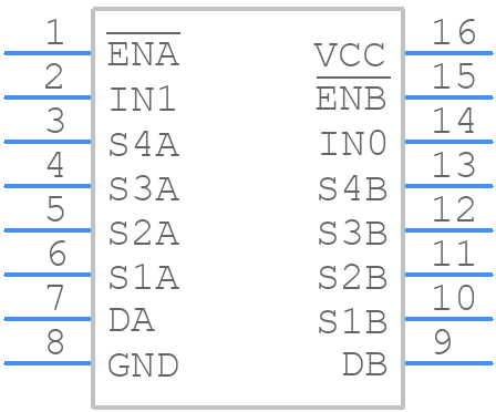 PI5V331QEX - Diodes Incorporated - PCB symbol