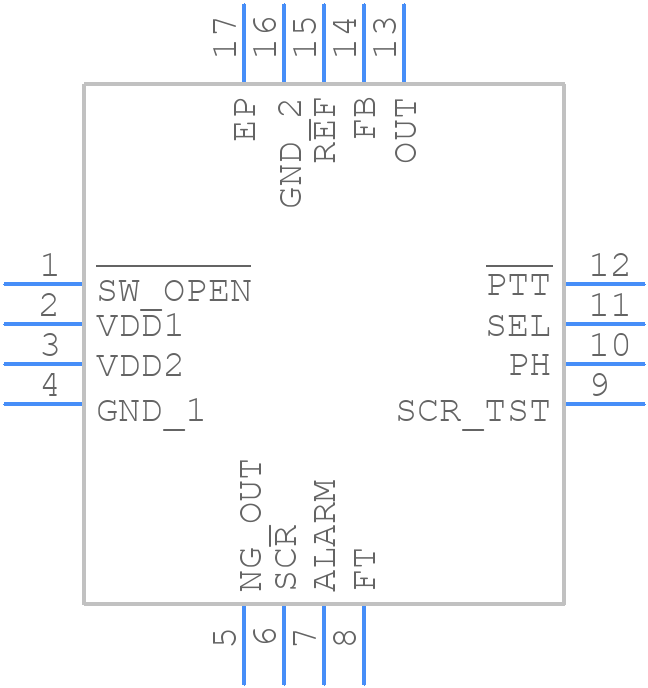 AFE3010AIRGTT - Texas Instruments - PCB symbol